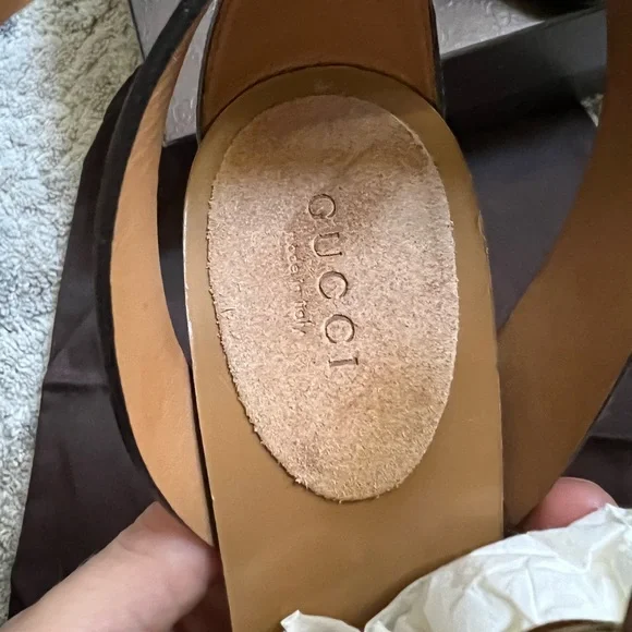 Gucci Tan Leather Heels - Picture 4 of 14
